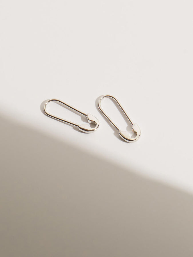 Large Safety Pin Earrings – Snakeface Jewelry