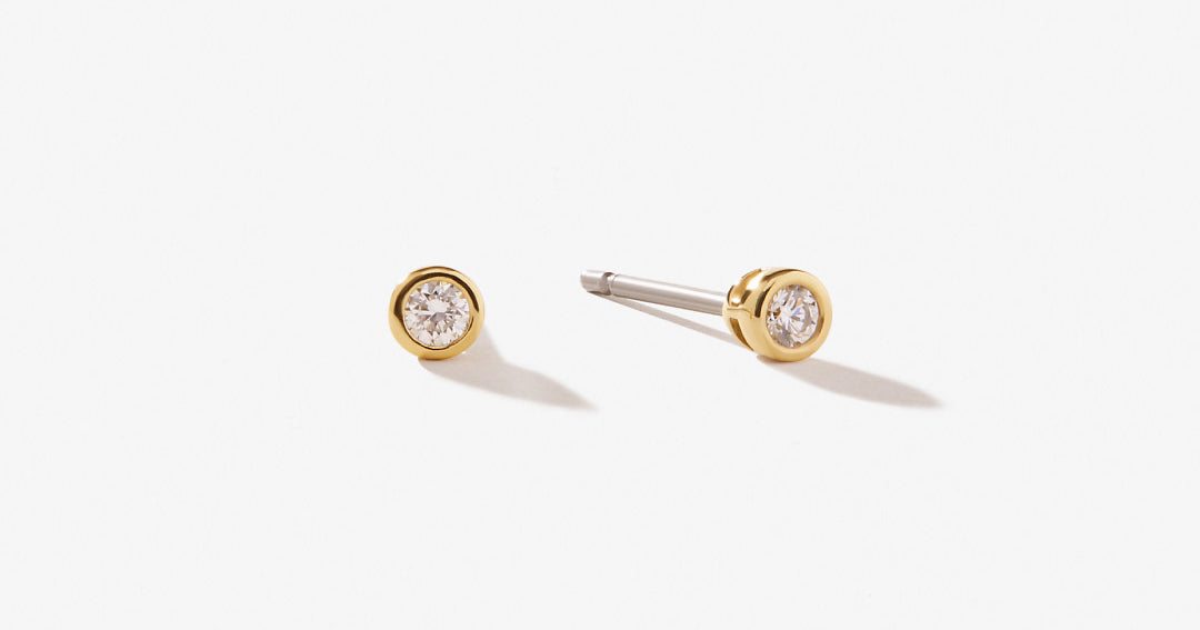 Ana Luisa Jewelry 14K Gold Diamond Studs