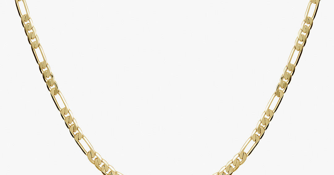 14K Two Tone 3.65MM Diamond Cut Curb Necklace - JCPenney