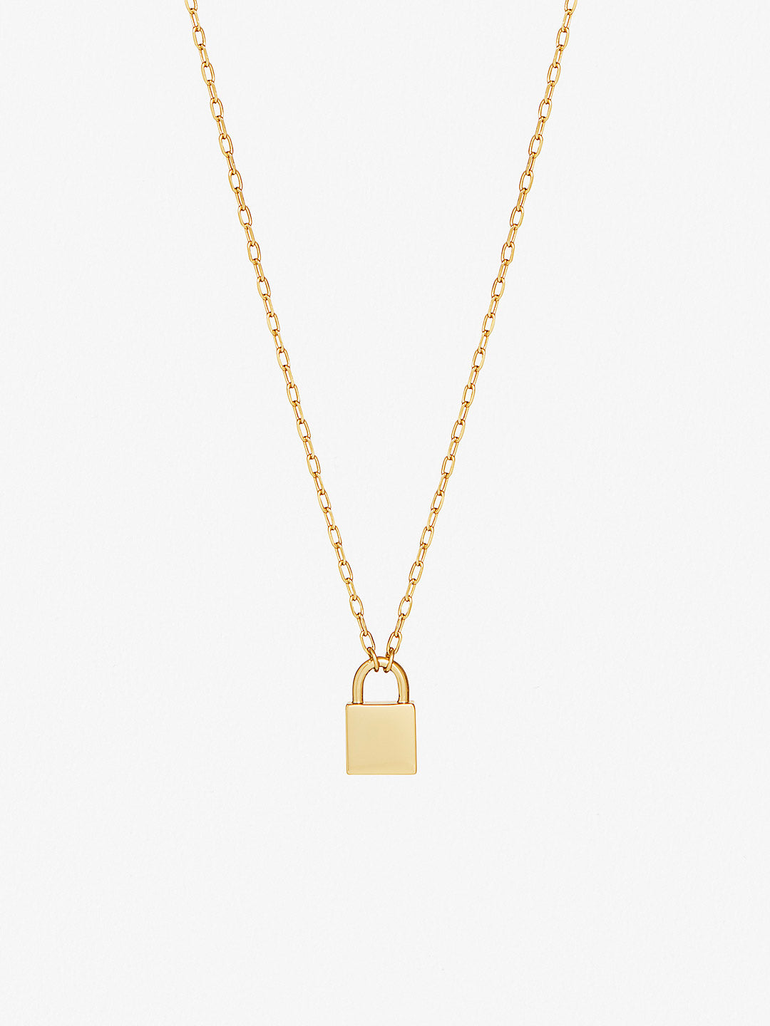 necklace gold lock
