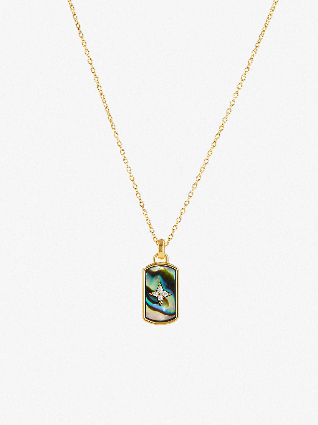 Gold Charm Necklace - Ocean, Ana Luisa