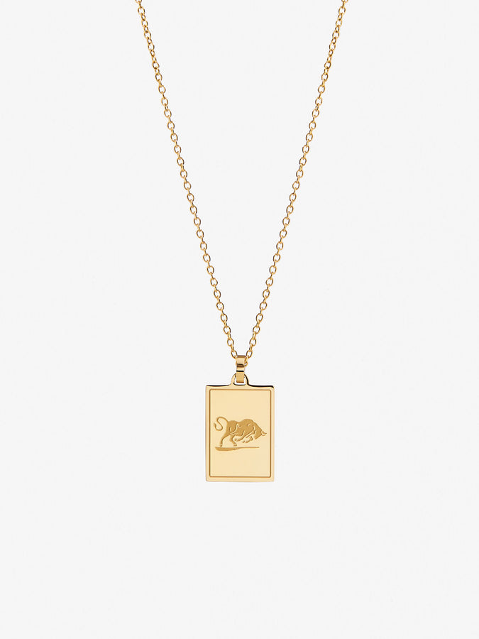 LOUIS VUITTON Sky Zodiac Necklace Gold 907581