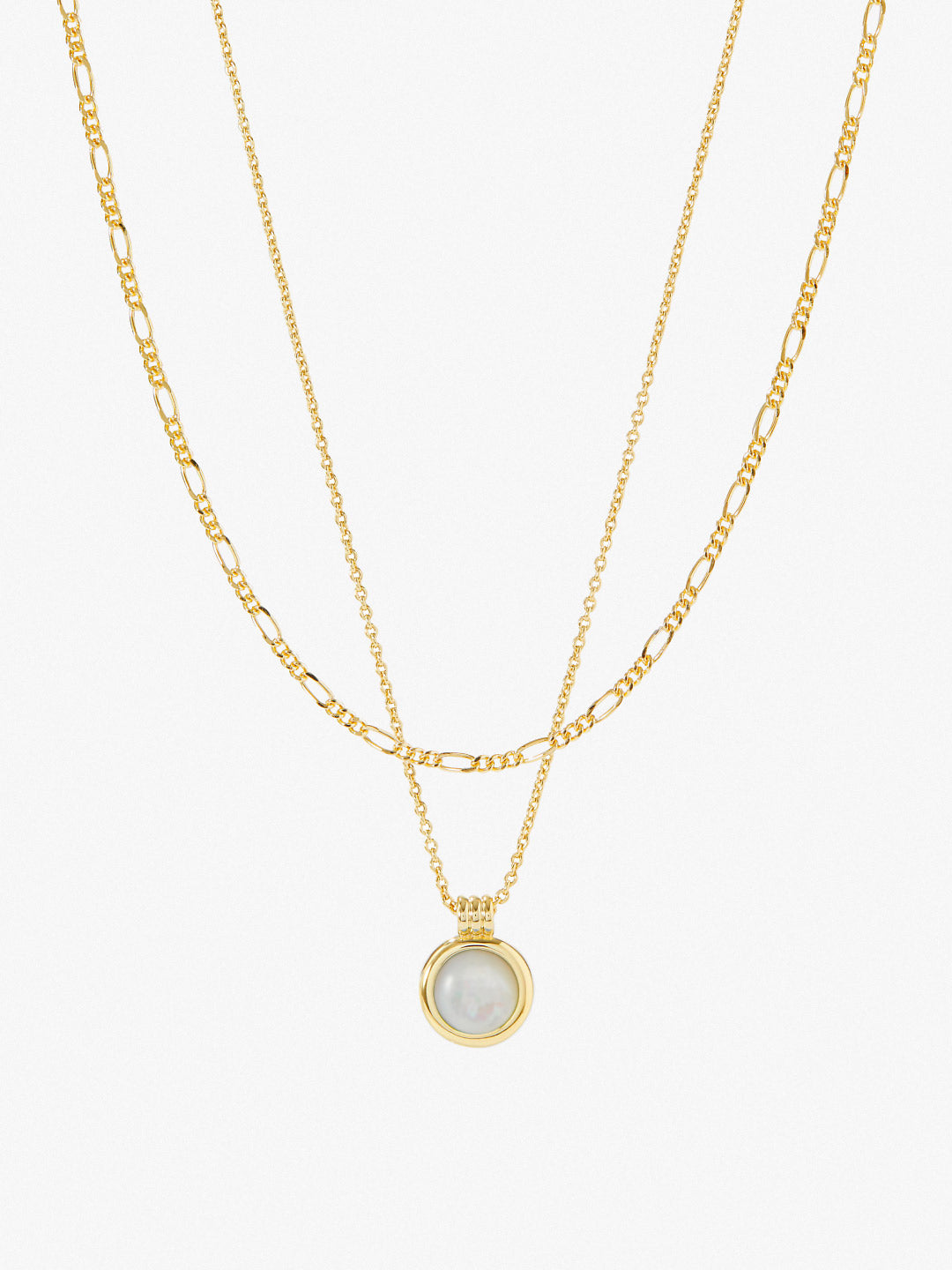 Layered Necklace - Aria Mother of Pearl | Ana Luisa Jewelry