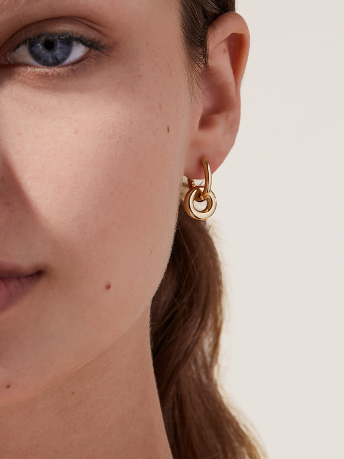 Ana Luisa Twisted Hoop Earrings - Paris - Gold