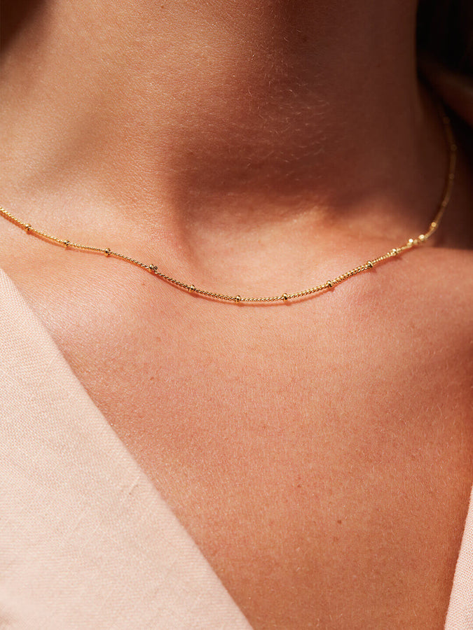 Small Ball Chain Necklace - Ana Gold | Ana Luisa Jewelry