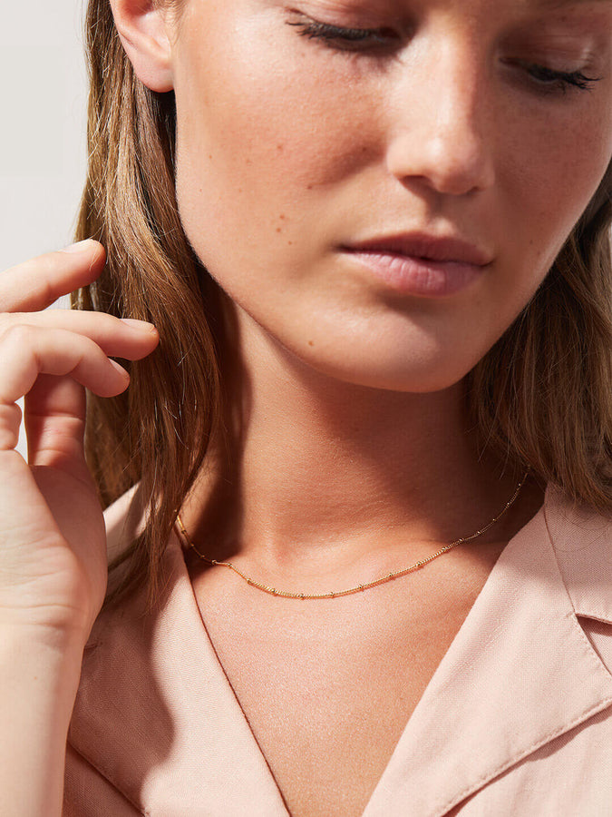 Small Ball Chain Necklace - Ana Gold, Ana Luisa