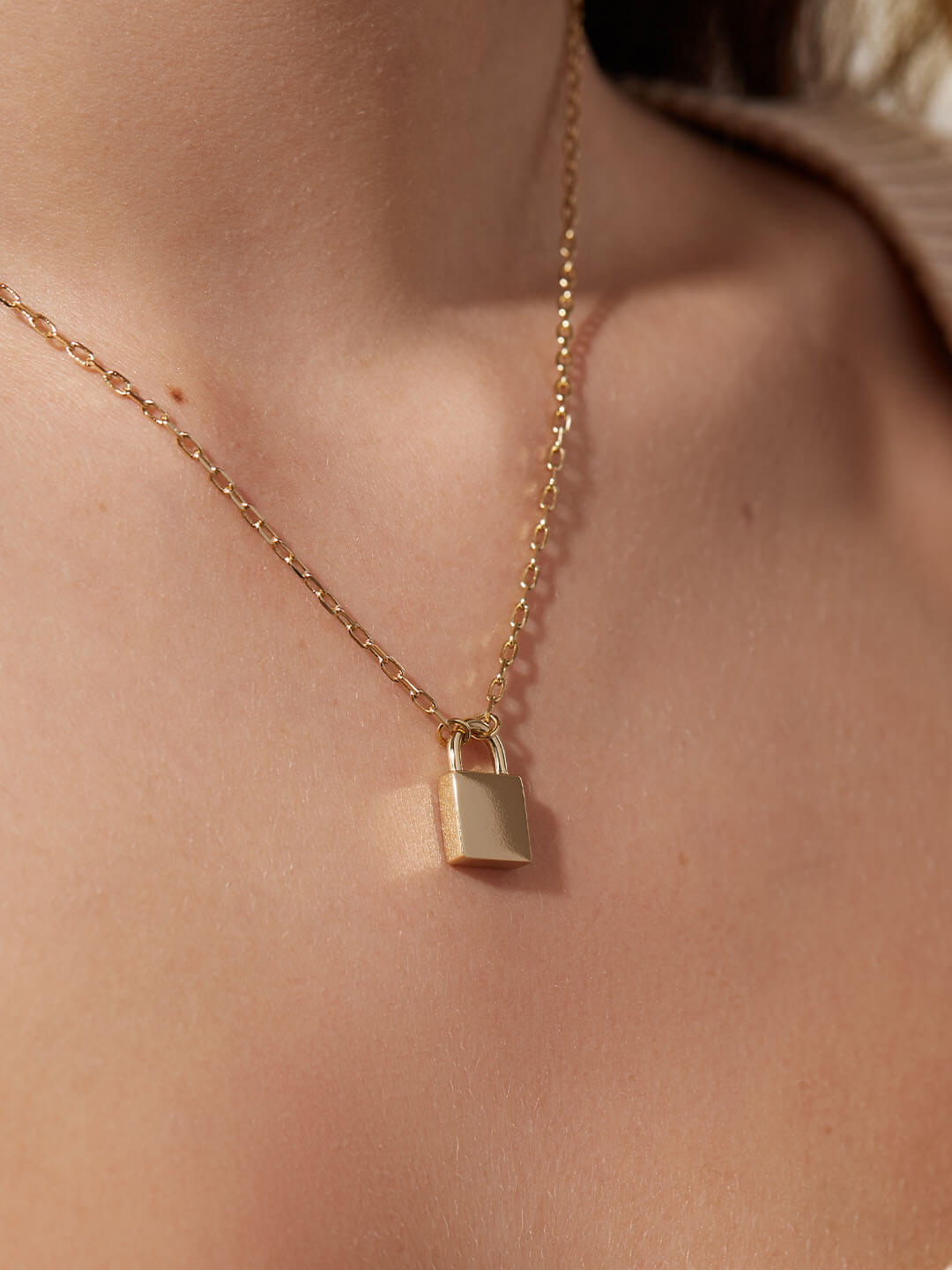 Gold Padlock Necklace - Key | Ana Luisa 