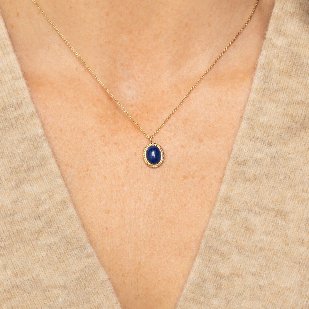 lapis lazuli gemstone necklace