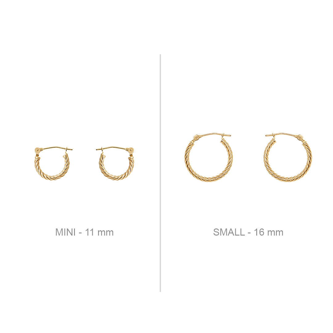 small gold ear studs