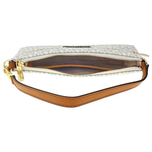 michael kors jet set large wristlet vanilla