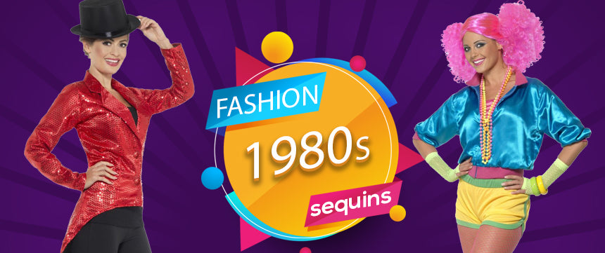 80s Sequins Fancy Dress Costume | Fancy Panda
