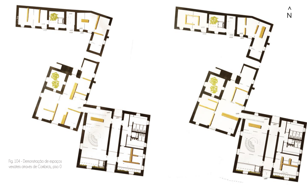 architecture plans-corkbrick-versatility-flexible spaces-modular system