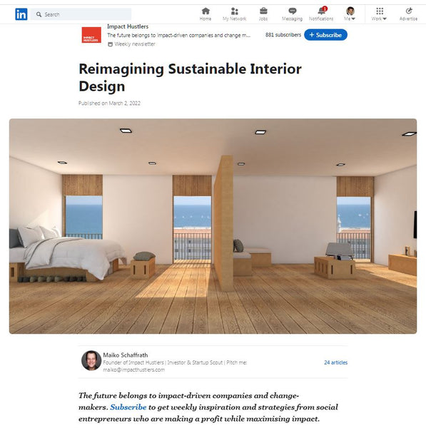 reimagining sustainable interior design with corkbrick
