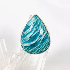 Pear/Teardrop - Amazonite Teardrop ring