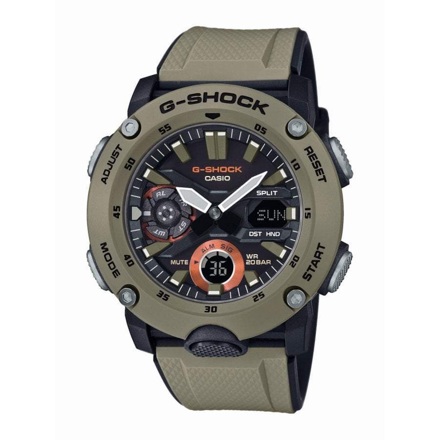Casio G Shock Ga 00 5aer Carbon Core Guard Combi Watch Brown Ukmcpro Co Uk