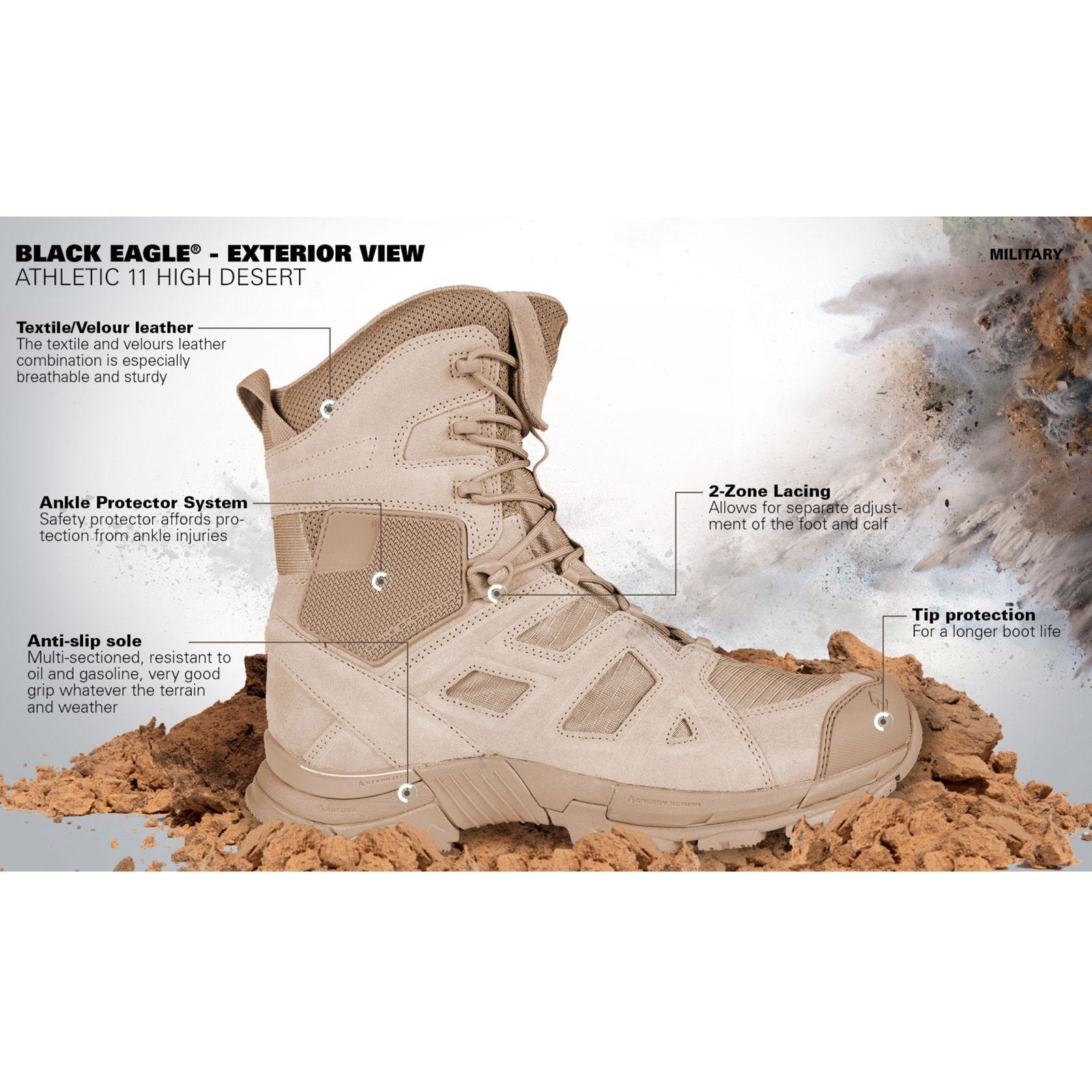 haix desert tactical 11 high