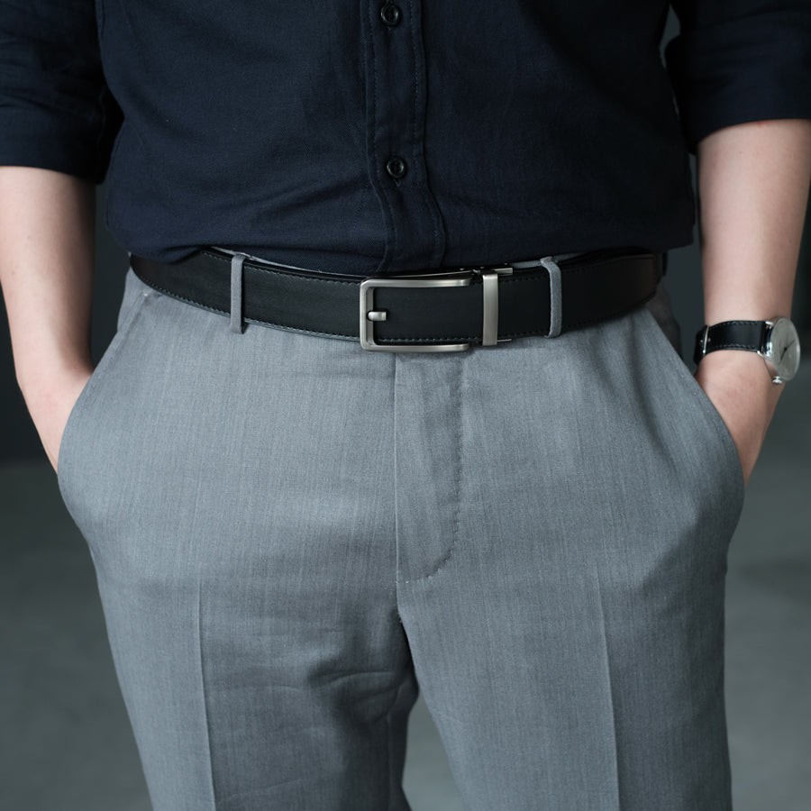 buy black leather belt