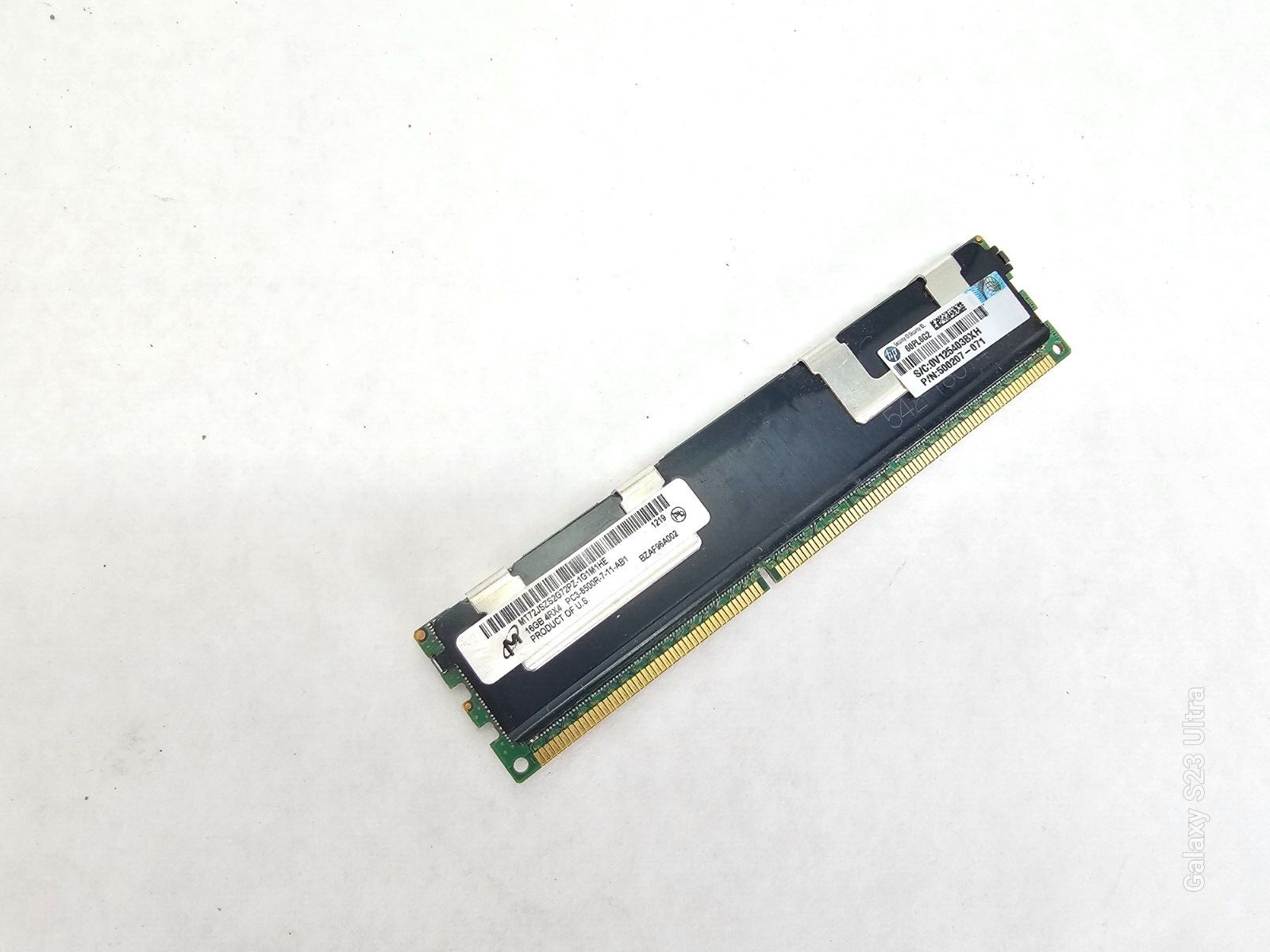 Micron MT72JSZS2G72PZ-1G1M1HE 16GB 4RX4 PC3-8500R-7-11-AB1 Server RAM (Lot of 2)
