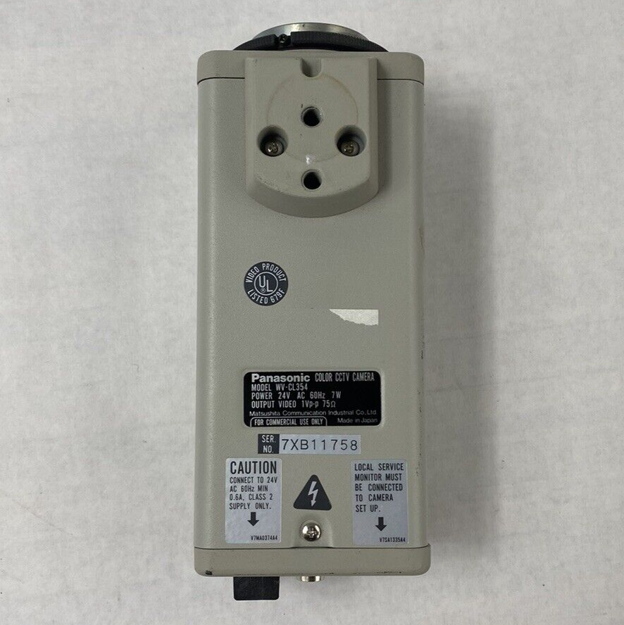 Panasonic WV-CL354 Color CCTV Camera For Parts or Repair - Image 7