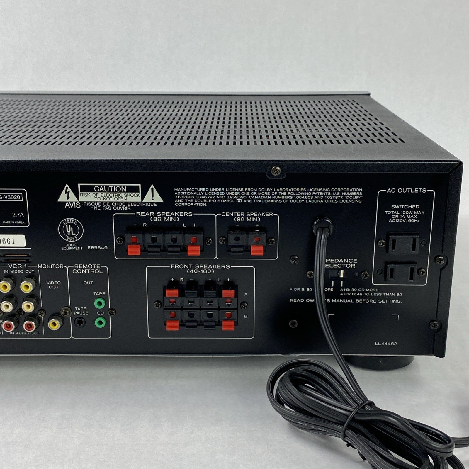 TEAC AG-V3020 Stereo Receiver No Remote - Image 14