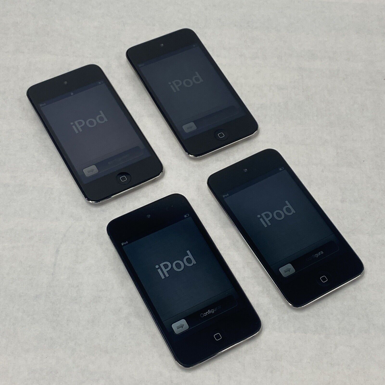 Lot of 4 Apple iPod Touch 4th Gen A1367 8GB 3.5" Black Tested