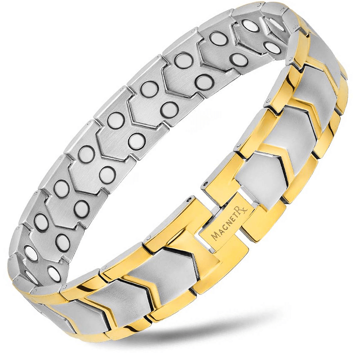 Ares Ultra Strength Magnetic Therapy Golf Magnetic Bracelet - White Rose Gold