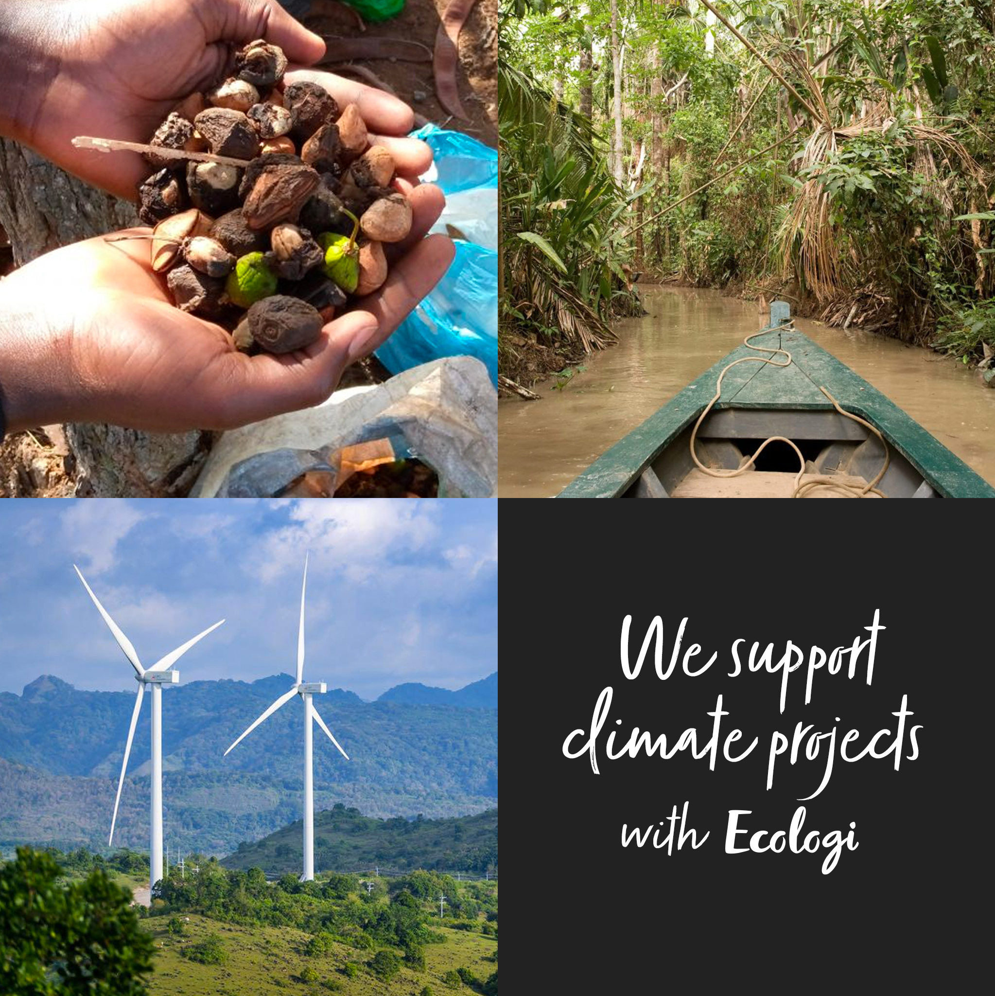 We support climate positive projects