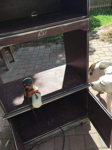 refurbished solid wood cabinet