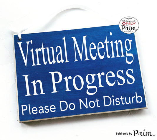 do not disturb meeting in progress sign