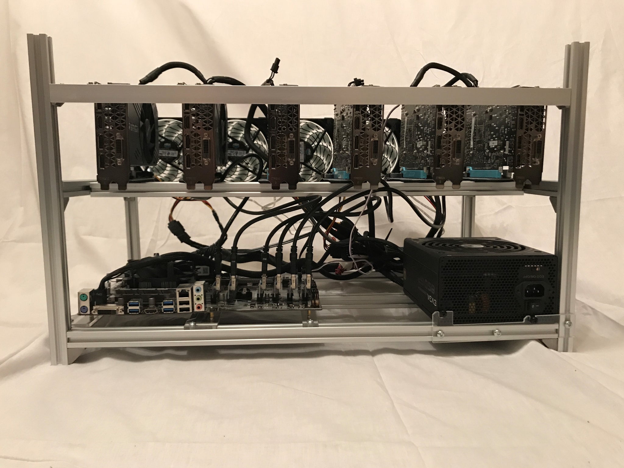 Rx 580 Mining Rig Both 6 And 8 Card Builds Are Available Please Contact For Price - 