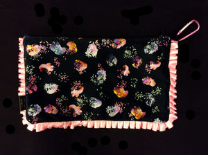 AW17 Pretty Little Girl Velvet Clutch Bag