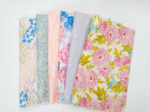 6 Pc The Fabric Club Monthly Subscription Fabric Bundle | Weave & Woven