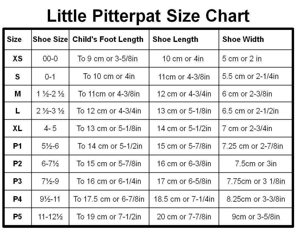 baby foot size cm