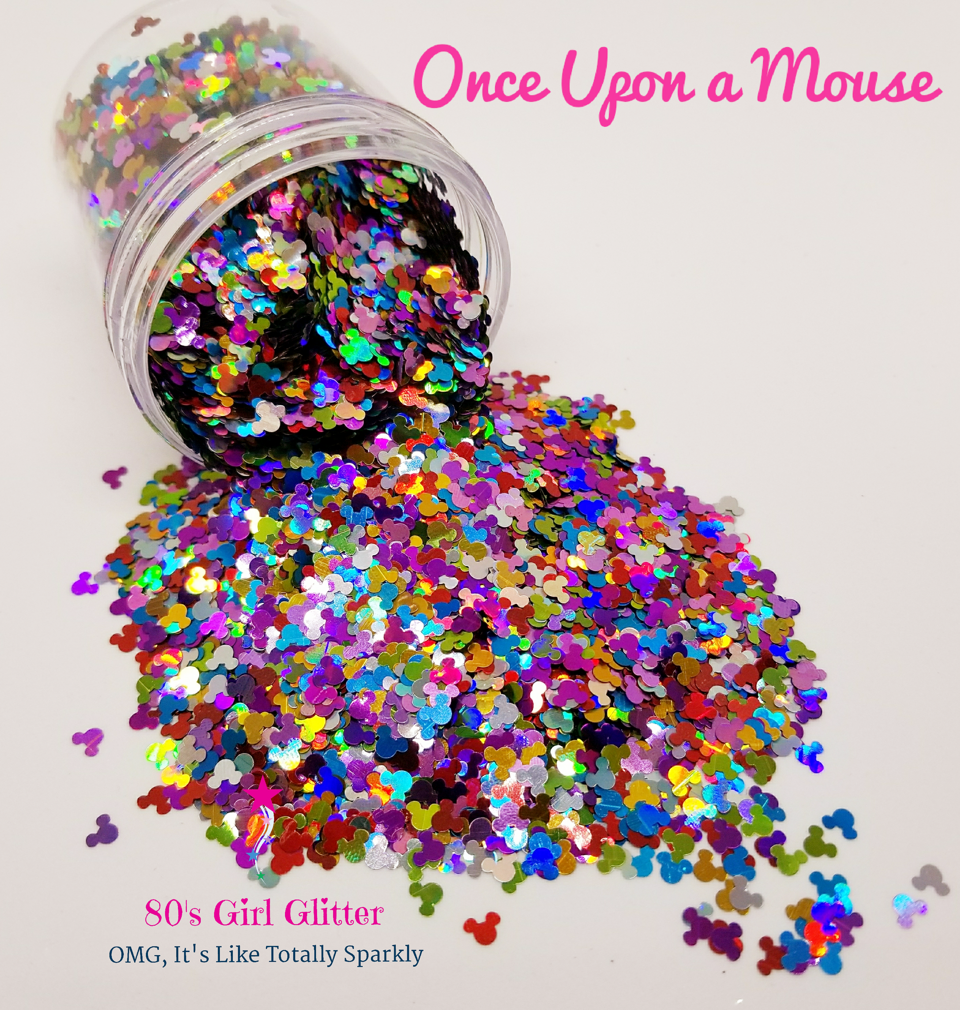 Rayo sitio Diagnosticar Once Upon a Mouse - Glitter - Glitter Shapes - Mickey Glitter - Mouse –  80's Girl Glitter