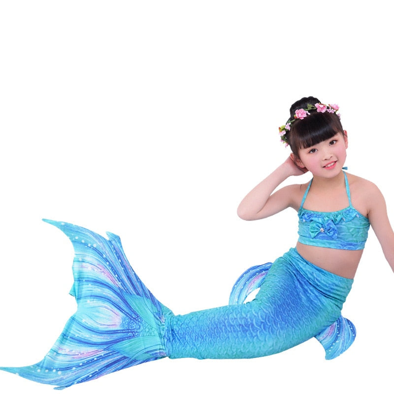 little girl mermaid tail swimsuit