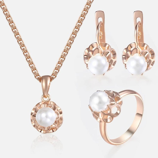 pearl jewellery set