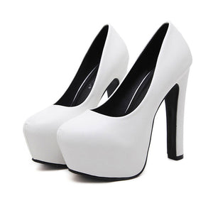 white platform pumps women's shoes