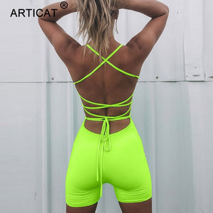 neon green jumpsuit