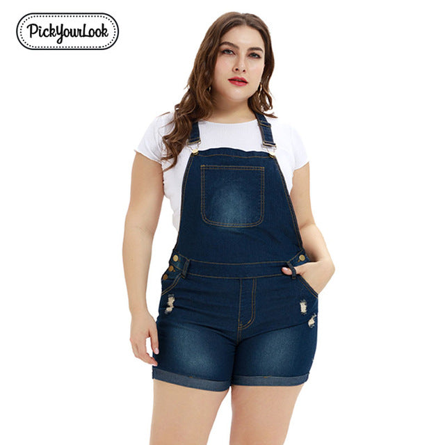 plus size denim jumpsuit uk