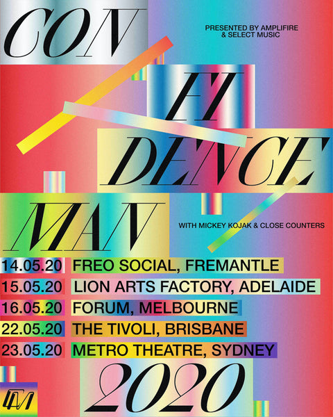 Confidence Man tour poster