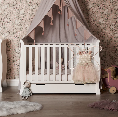 baby cot in nursery