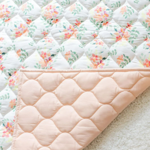 Baby floral quilt