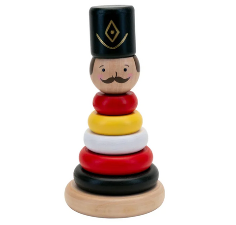 Nutcracker soldier wooden stacker toy