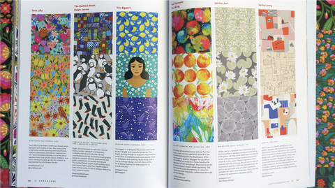 Thrilled to be on the pages of the UPPERCASE 5th Edition Surface Pattern Design Guide with so many creative people from all around the world.