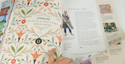 Inside Issue #49, Edition #4 of the UPPERCASE Surface Pattern Design Guide
