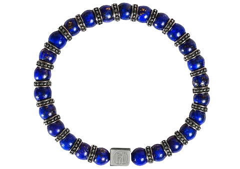 Cropped - Men's Blue Lapis Lazuli Bracelet for Wisdom Honour & Power.png