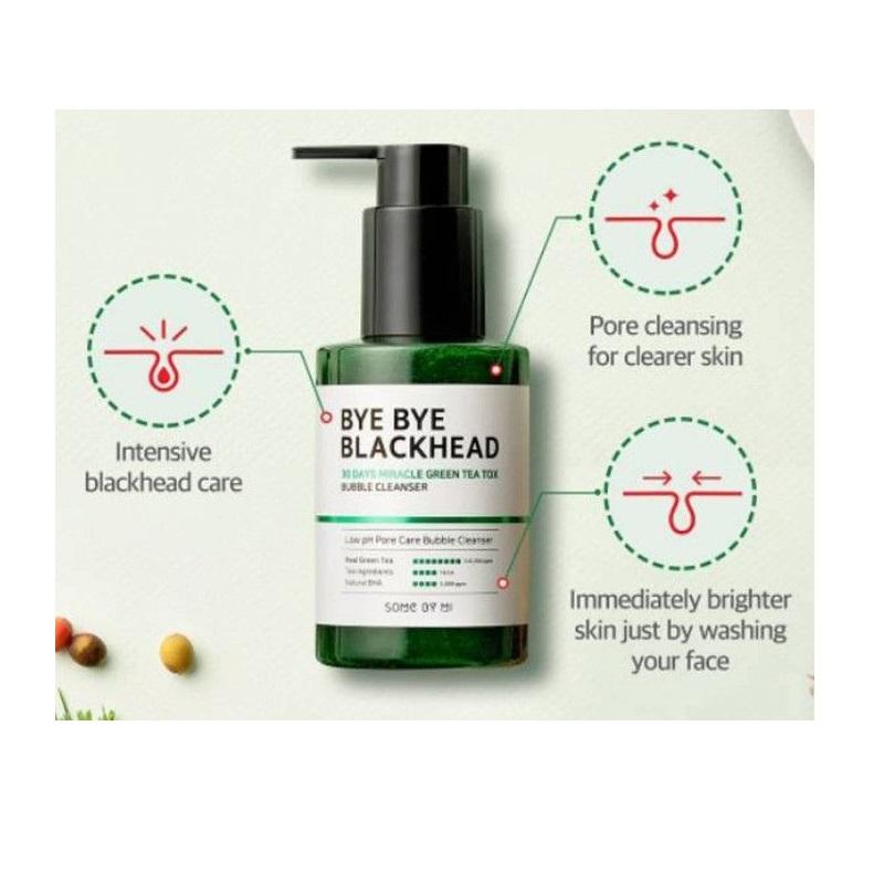 SOME BY MI - Bye Bye Blackhead 30 Days Miracle Green Tea Tox Bubble Cleanser