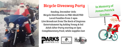 holiday bicycle giveaway hollowpoint apparel and beef jerky