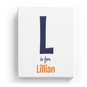 L is for Lillian - Cartoony