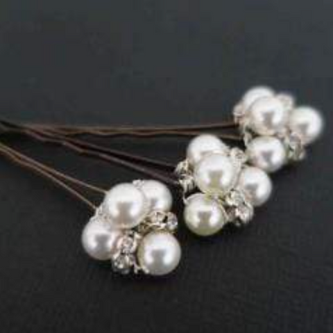 pearl crystal bridal hair pins